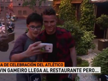 El despiste de Gameiro en la cena del Atlético: se equivocó de restaurante...