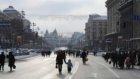 Calle Khreschatyk de Kiev Calle Khreschatyk de Kiev