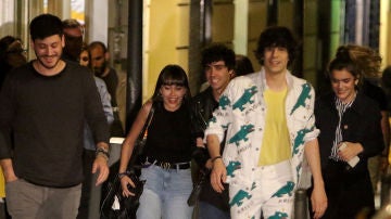 Aitana y Cepeda junto a Los Javis y Amaia