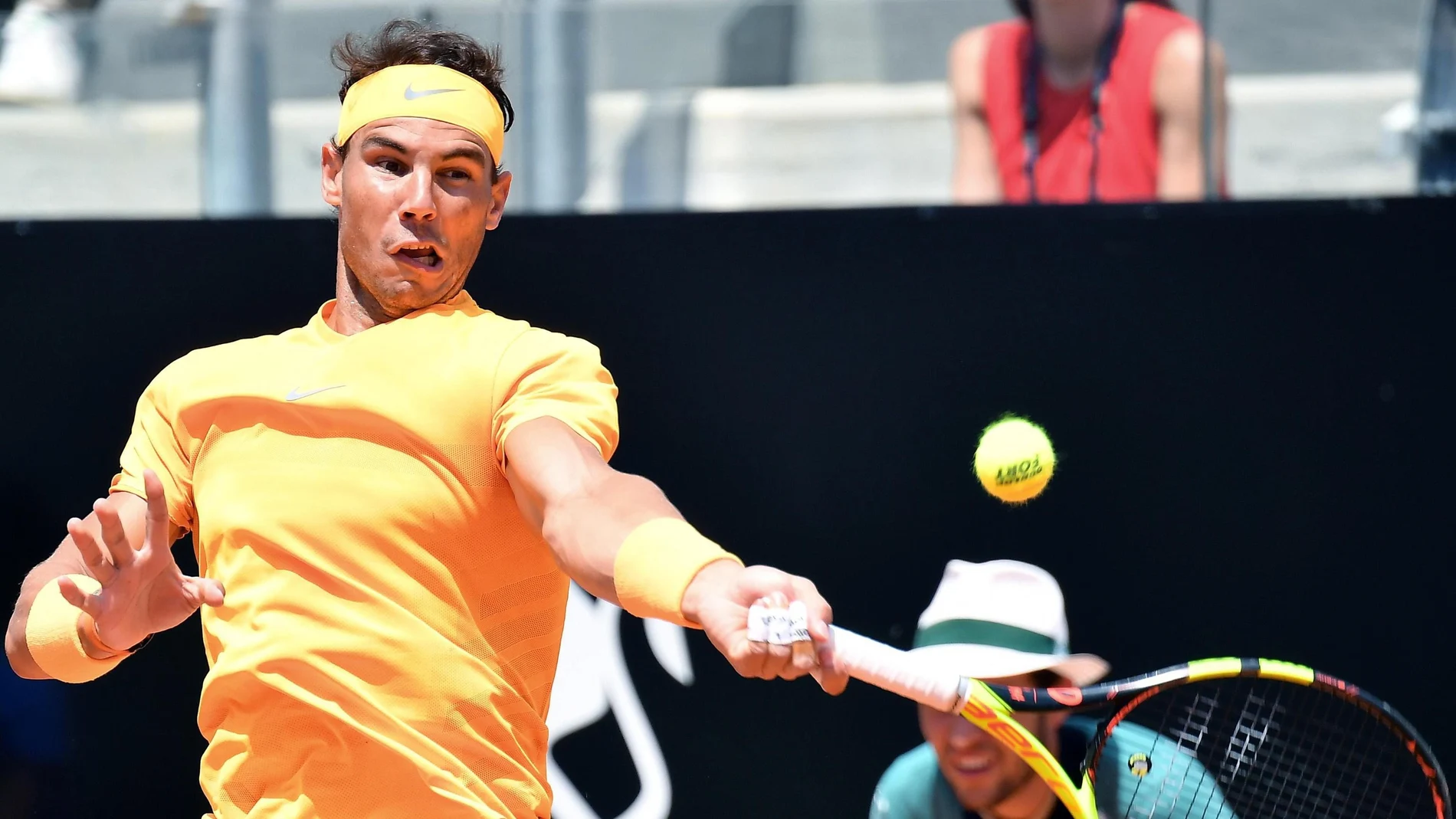 Rafa Nadal, en acción ante Fabio Fognini Rafa Nadal, en acción ante Fabio Fognini