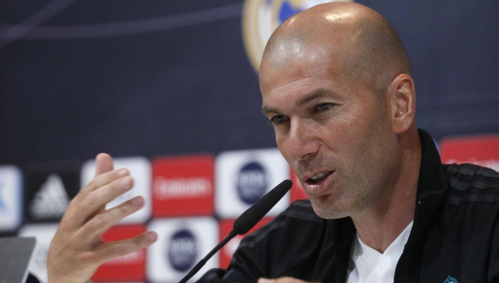 Zinedine Zidane, en rueda de prensa