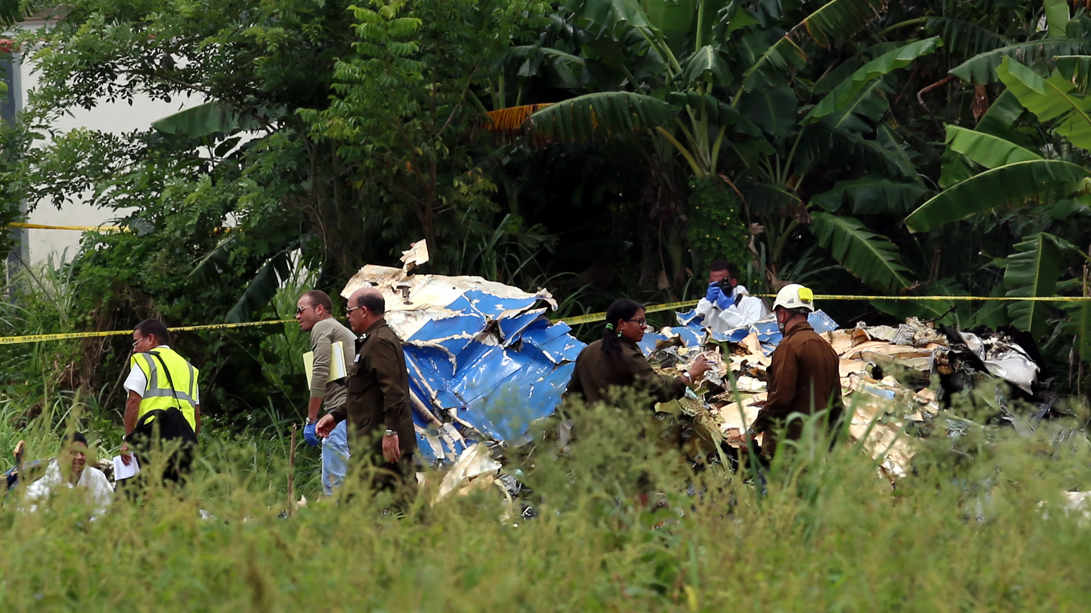 Partes del avión accidentado