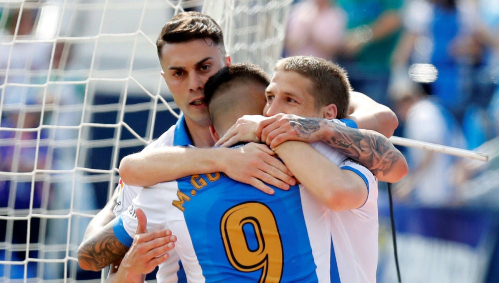 El Leganés celebra un gol