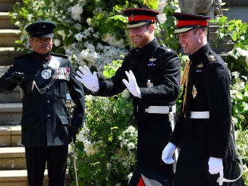 La llegada del príncipe Harry a Windsor La llegada del príncipe Harry a Windsor
