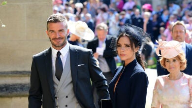 El secreto que escondían los looks de David y Victoria Beckham en la boda de Meghan Markle y el príncipe Harry
