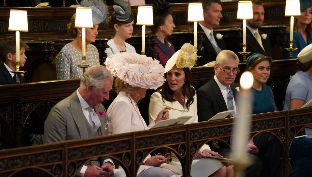 La Familia Real británica, en la boda del príncipe Harry