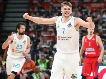 Doncic, con el Real Madrid Doncic, con el Real Madrid
