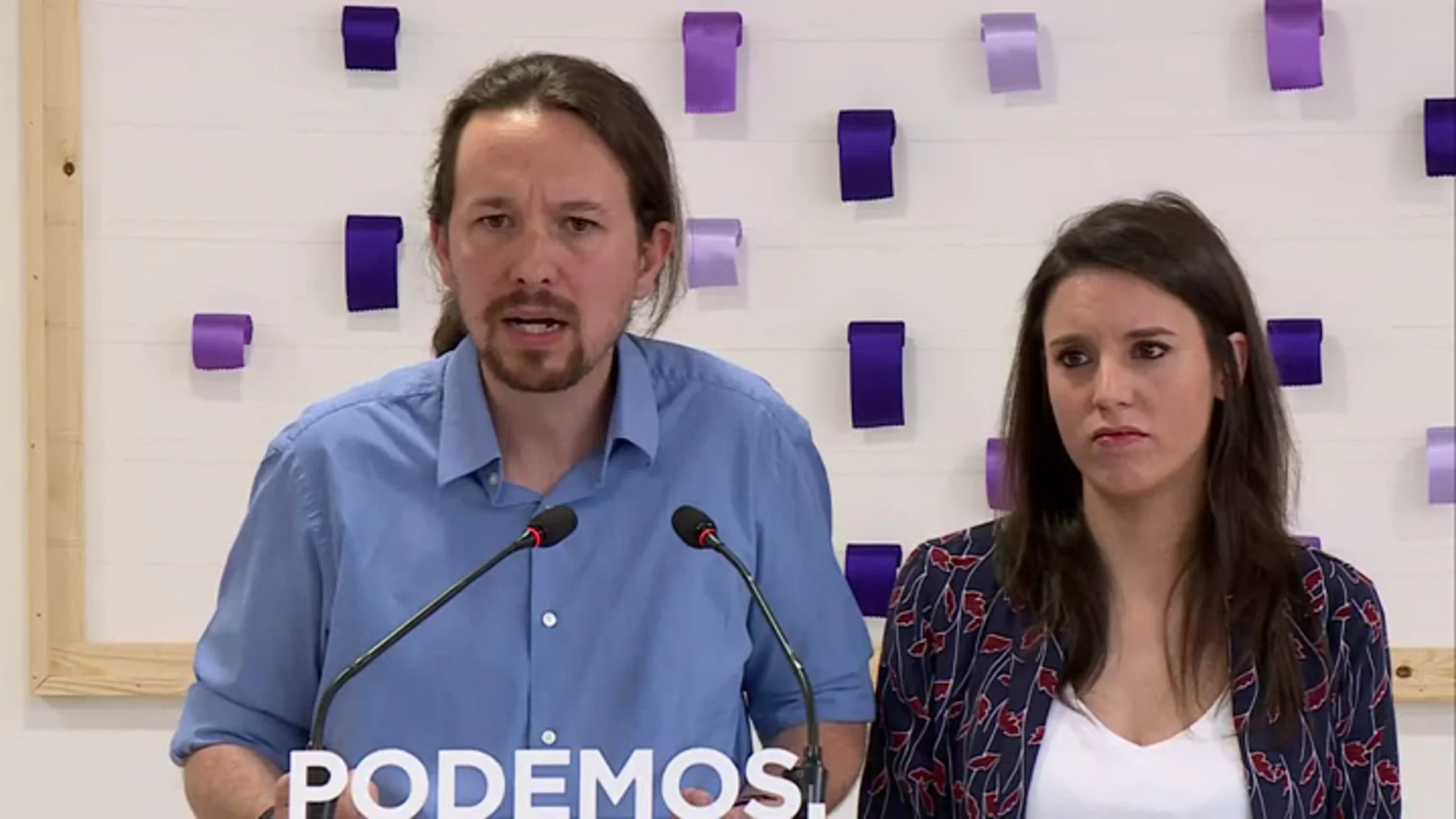 Pablo Iglesias e Irene Montero Pablo Iglesias e Irene Montero