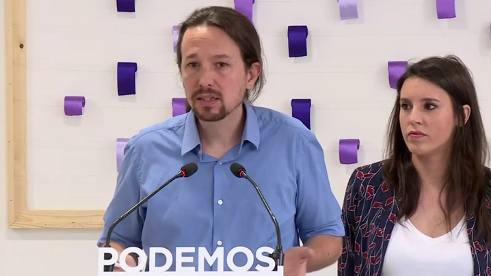 Pablo Iglesias e Irene Montero Pablo Iglesias e Irene Montero