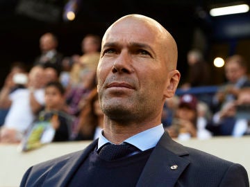 Zidane, durante el partido contra el Villarreal