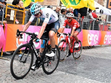 Chris Froome, en el Giro