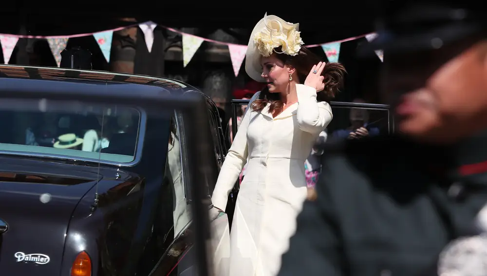 Kate Middleton en la boda de Meghan Markle y el príncipe Guillermo