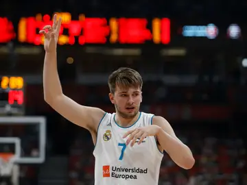 Doncic en la victoria del Real Madrid Doncic en la victoria del Real Madrid