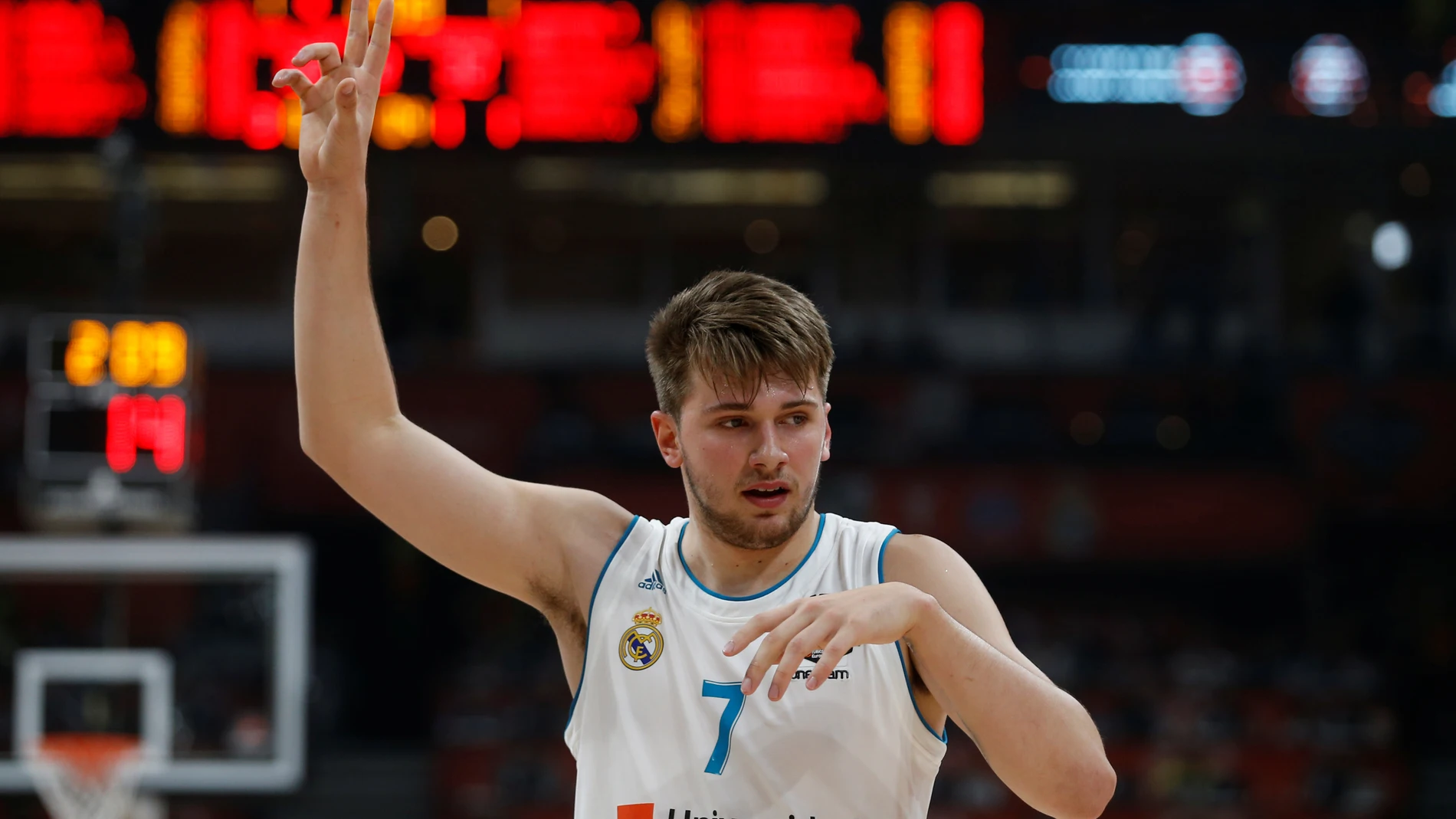 Doncic en la victoria del Real Madrid Doncic en la victoria del Real Madrid