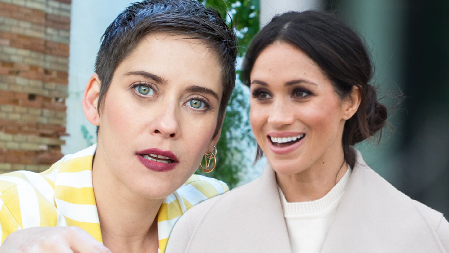 El similar vestido de novia de Mar&iacute;a Le&oacute;n, en 'All&iacute; Abajo', al de Meghan Markle en su boda con el pr&iacute;ncipe Harry