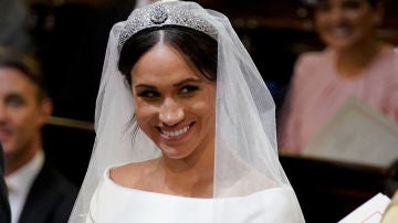 Meghan Markle en su boda con el príncipe Harry