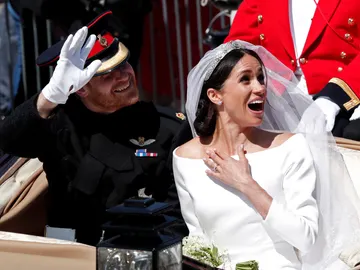 Meghan Markle en su boda con el príncipe Harry Meghan Markle en su boda con el príncipe Harry