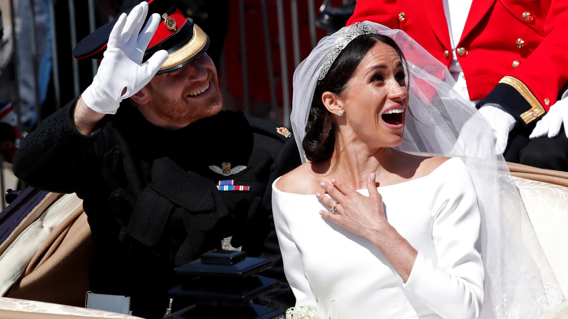 Meghan Markle en su boda con el príncipe Harry Meghan Markle en su boda con el príncipe Harry