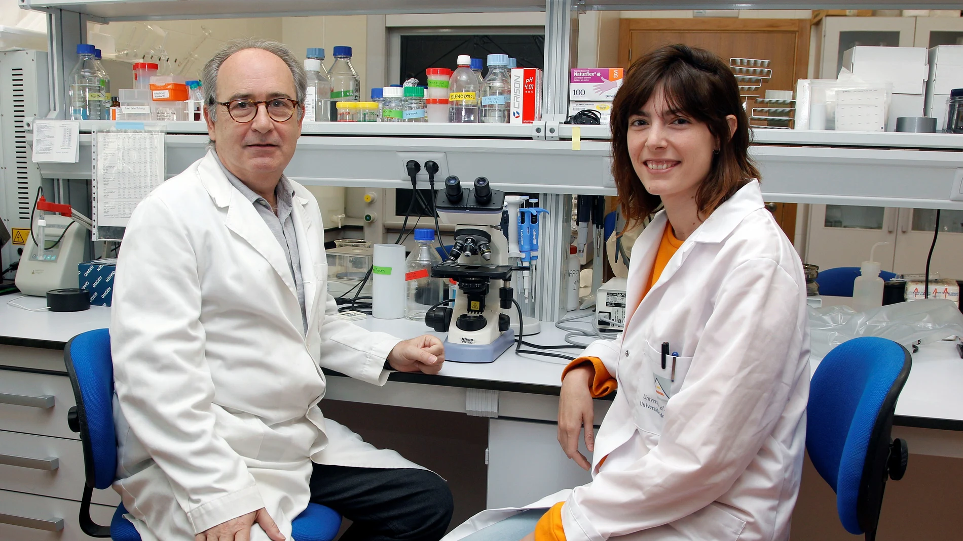 Los investigadores, Nicolás Cuenca e Isabel Ortuño Lizarán Los investigadores, Nicolás Cuenca e Isabel Ortuño Lizarán