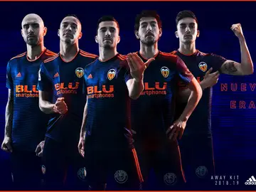 La nueva segunda equipación del Valencia La nueva segunda equipación del Valencia
