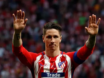 Torres despidiéndose del Alético Torres despidiéndose del Alético