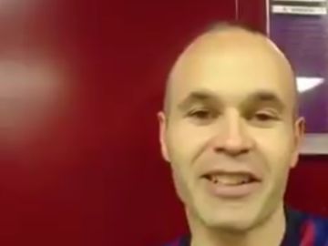 Iniesta, en su mensaje a la afición