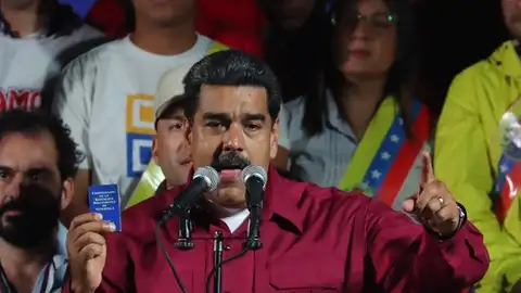 Nicolás Maduro, tras conocer los resultados de las elecciones Nicolás Maduro, tras conocer los resultados de las elecciones