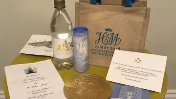 Bolsa de regalos para los invitados a la boda de Harry y Meghan