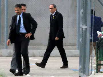 Quim Torra en su anterior visita a la cárcel de Estremera Quim Torra en su anterior visita a la cárcel de Estremera