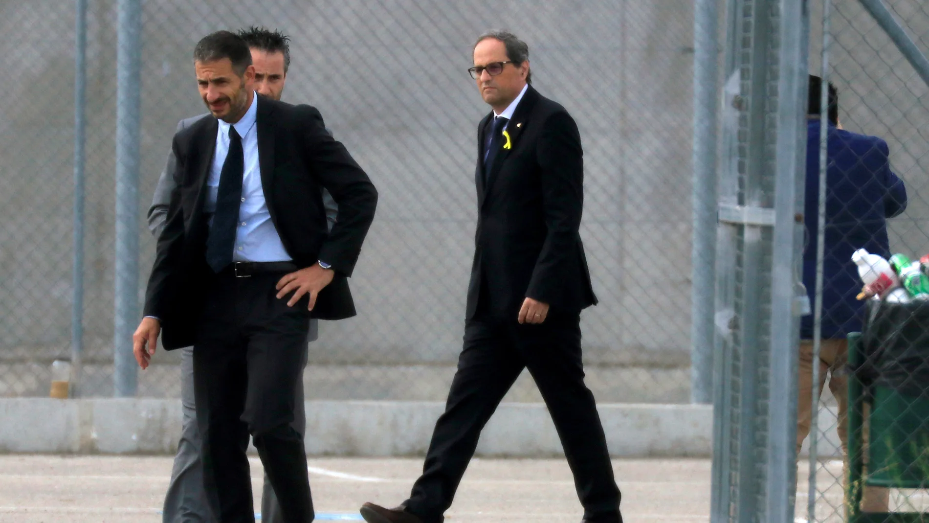 Quim Torra en su anterior visita a la cárcel de Estremera Quim Torra en su anterior visita a la cárcel de Estremera