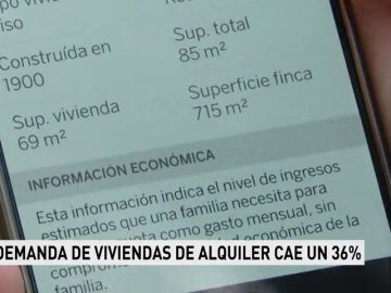 Cae un 36% la demanda de vivienda de alquiler