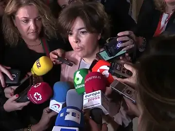 Santamaría avisa a Torra de que su frentismo está "abocado al fracaso" porque la democracia es "muy fuerte" Santamaría avisa a Torra de que su frentismo está "abocado al fracaso" porque la democracia es "muy fuerte"