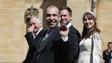 Rick Hoffman y Patrick J. Adams en la boda