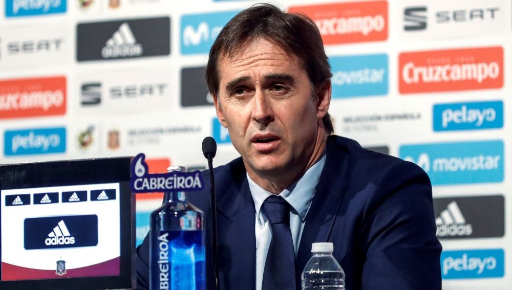 Julen Lopetegui, en rueda de prensa