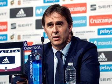 Julen Lopetegui, en rueda de prensa