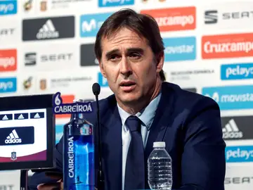 Julen Lopetegui, en rueda de prensa Julen Lopetegui, en rueda de prensa
