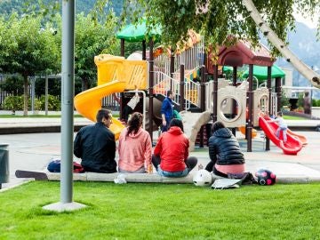 Jóvenes en el parque
