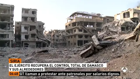 El Ejército sirio declara el control total de Damasco tras derrotar a Daesh en toda la capital El Ejército sirio declara el control total de Damasco tras derrotar a Daesh en toda la capital