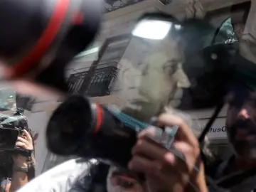 Zaplana, durante el traslado Zaplana, durante el traslado