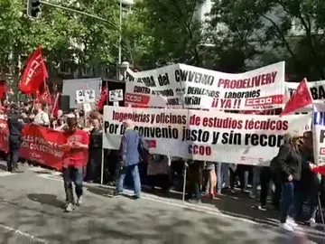 Protestas frente a las sedes patronales por salarios dignos Protestas frente a las sedes patronales por salarios dignos