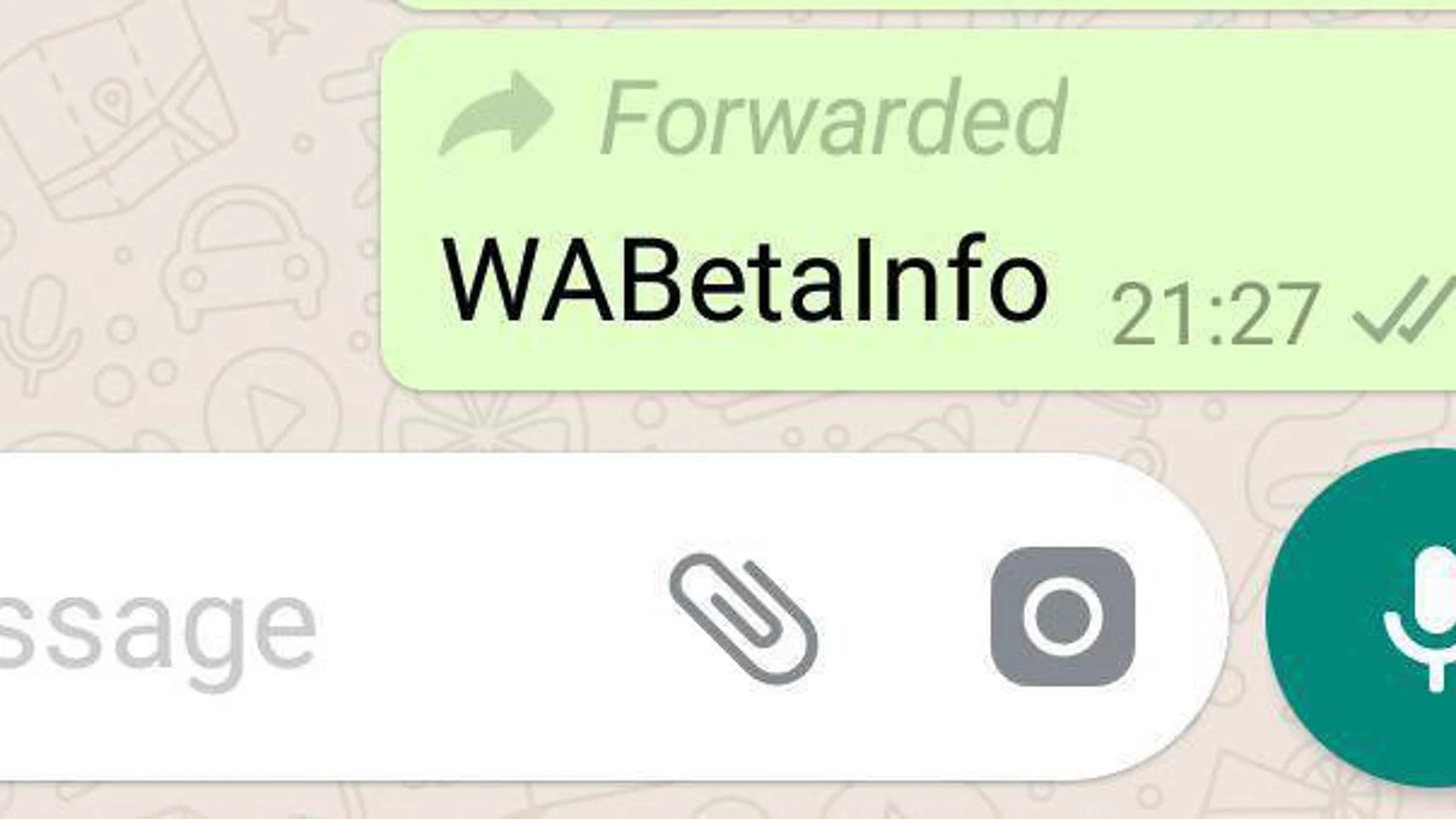 WhatsApp avisará cuando un mensaje haya sido reenviado WhatsApp avisará cuando un mensaje haya sido reenviado