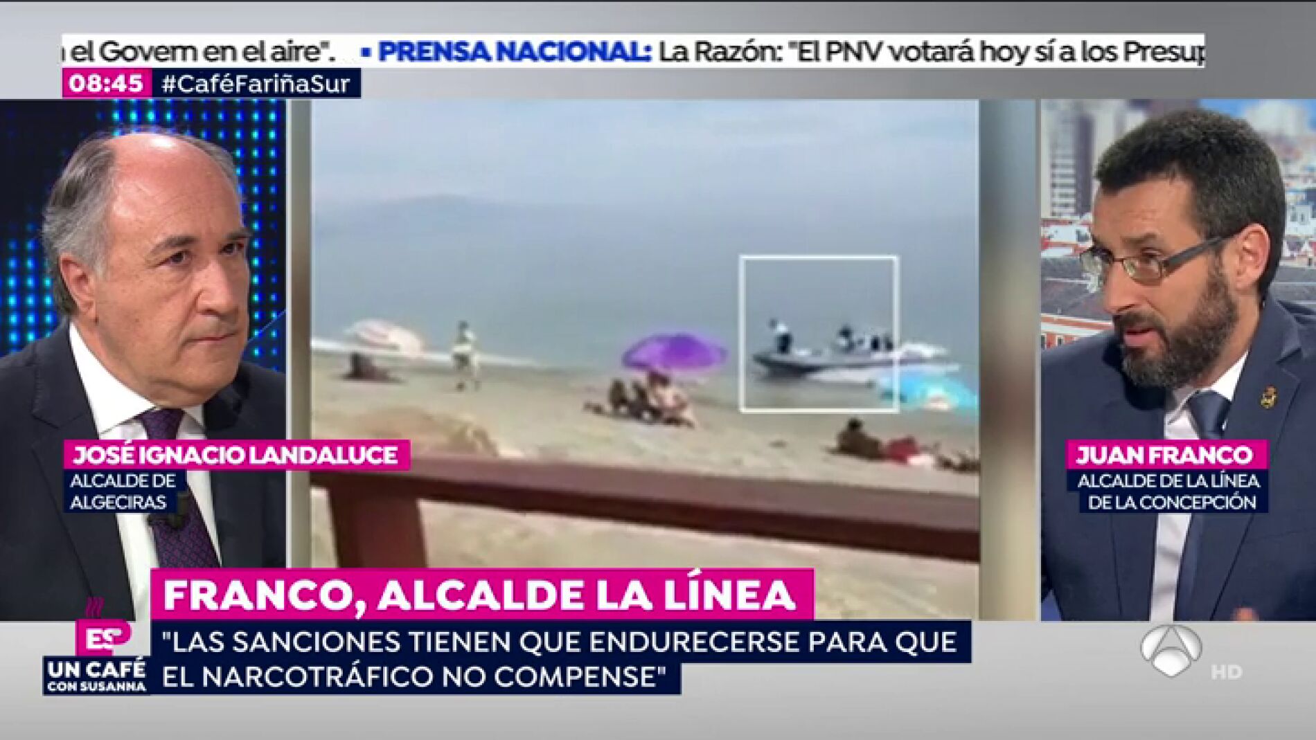 Juan Franco, alcalde de La L&iacute;nea: "Tienen que endurecerse las penas para que el narcotr&aacute;fico no compense"