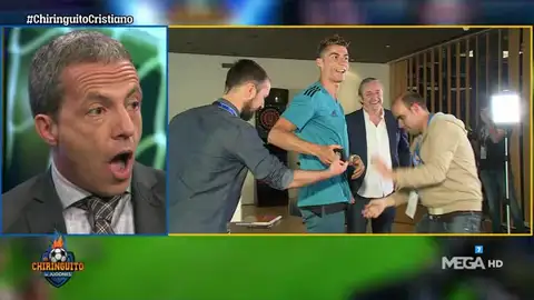 Cristiano Ronaldo durante su entrevista con Pedrerol Cristiano Ronaldo durante su entrevista con Pedrerol