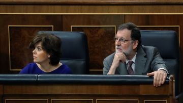 Mariano Rajoy y la exvicepresidenta Soraya Sáez de Santamaría