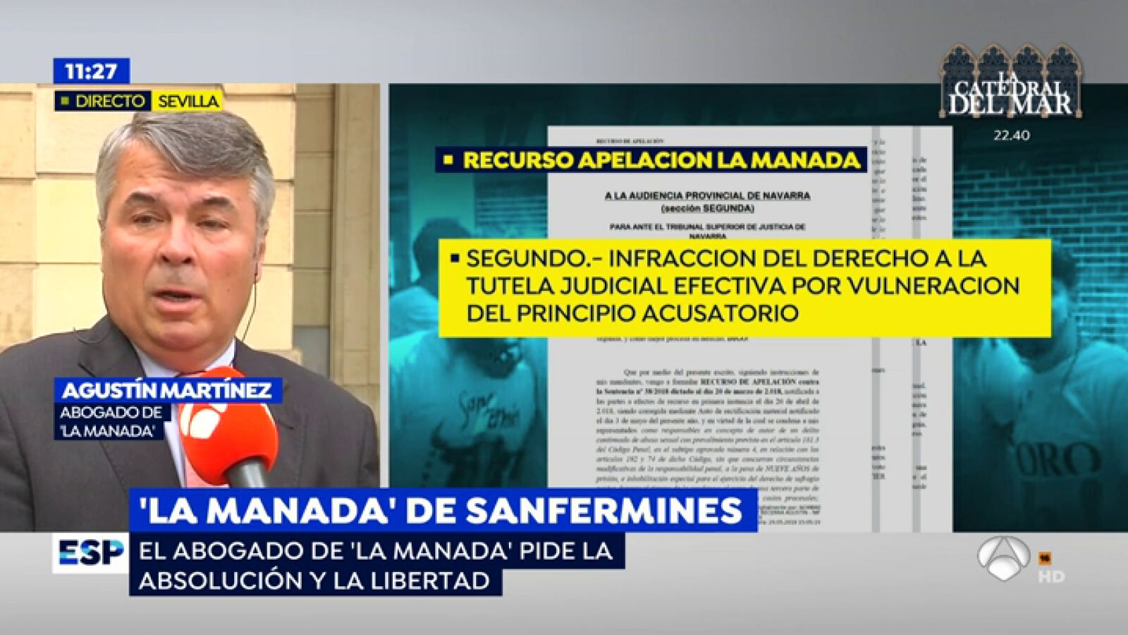El abogado de 'La Manada': 