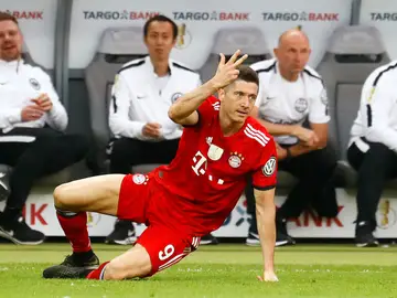 Lewandowski, durante un partido con el Bayern Lewandowski, durante un partido con el Bayern