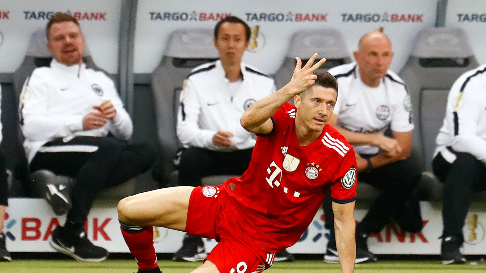 Lewandowski, durante un partido con el Bayern Lewandowski, durante un partido con el Bayern