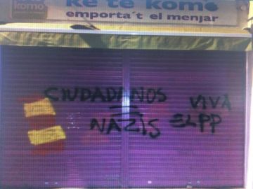 La otra perspectiva de la pintada en la tienda de la madre de Albert Rivera