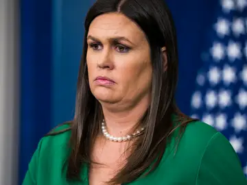 La portavoz de la Casa Blanca, Sarah Huckabee Sanders La portavoz de la Casa Blanca, Sarah Huckabee Sanders