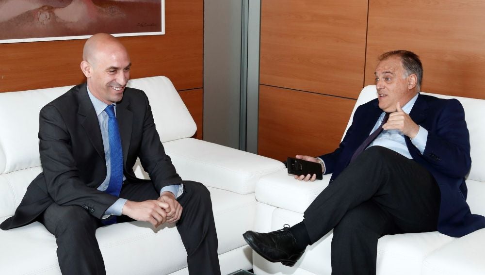 Reunión entre Rubiales y Tebas